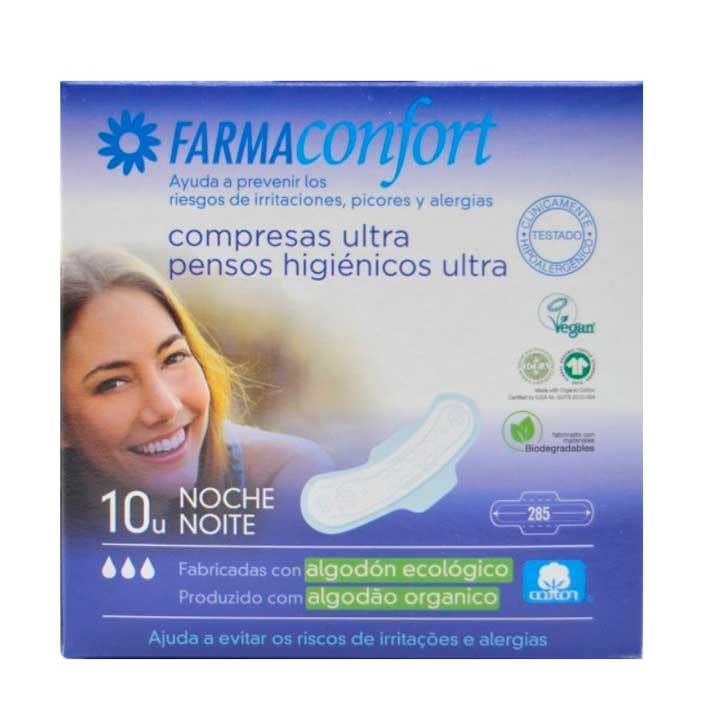 FARMACONFORT COMP.NOCHE CON ALAS 10 UNID.