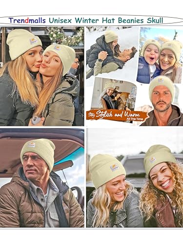 Image of TRENDMALLS Mens /Women /Kids Cap Unisex Hat Knit Cuffed Beanie