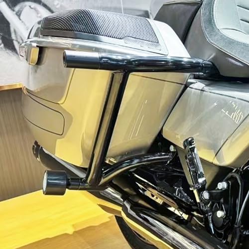 HDBUBALUS Motorcycle Engine Guard Highway Crash Bar Fits for Harley Touring Street Glide Road King Electra Glide Fit for Harley Touring Models 2009-up Black