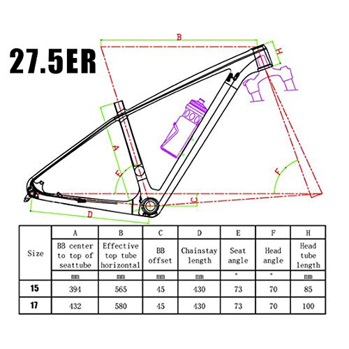 Tideace Rigid Ud Matte 29Er Carbon Fiber Mountain Bike Frame Carbon Mtb Frame 27.5Er Bicycle Frame 135X9 And 142X12Mm Compatible (29Er 17Inch) #TOP7