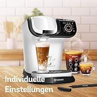 Tassimo My Way 2 Kapselmaschine TAS6504 Kaffeemaschine by Bosch, mit Wasserfilter, über 70 Getränke, Personalisierung, vollautomatisch, einfache Zubereitung, 1.500 Watt, 1,3 Liter, weiß – Ansicht 6
