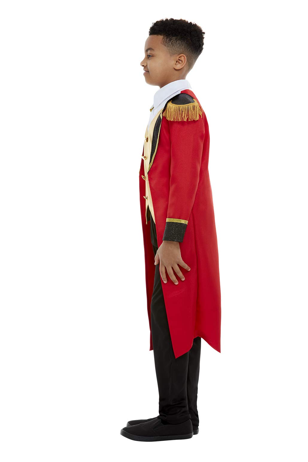 Smiffys Ringmaster Showman Costume, Kids Circus Leader, Ringleader & Fairground Entertainer Fancy Dress, Tailcoat - Image 4