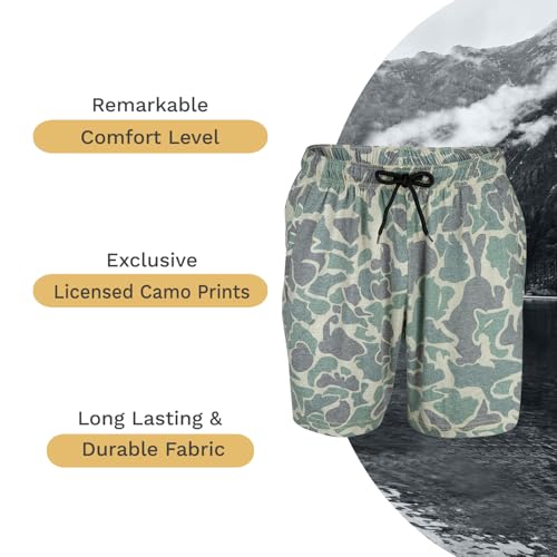 Men's Athletic Camo Shorts – Lightweight, Breathable Gym Shorts with Zip Pockets for Active Comfort3