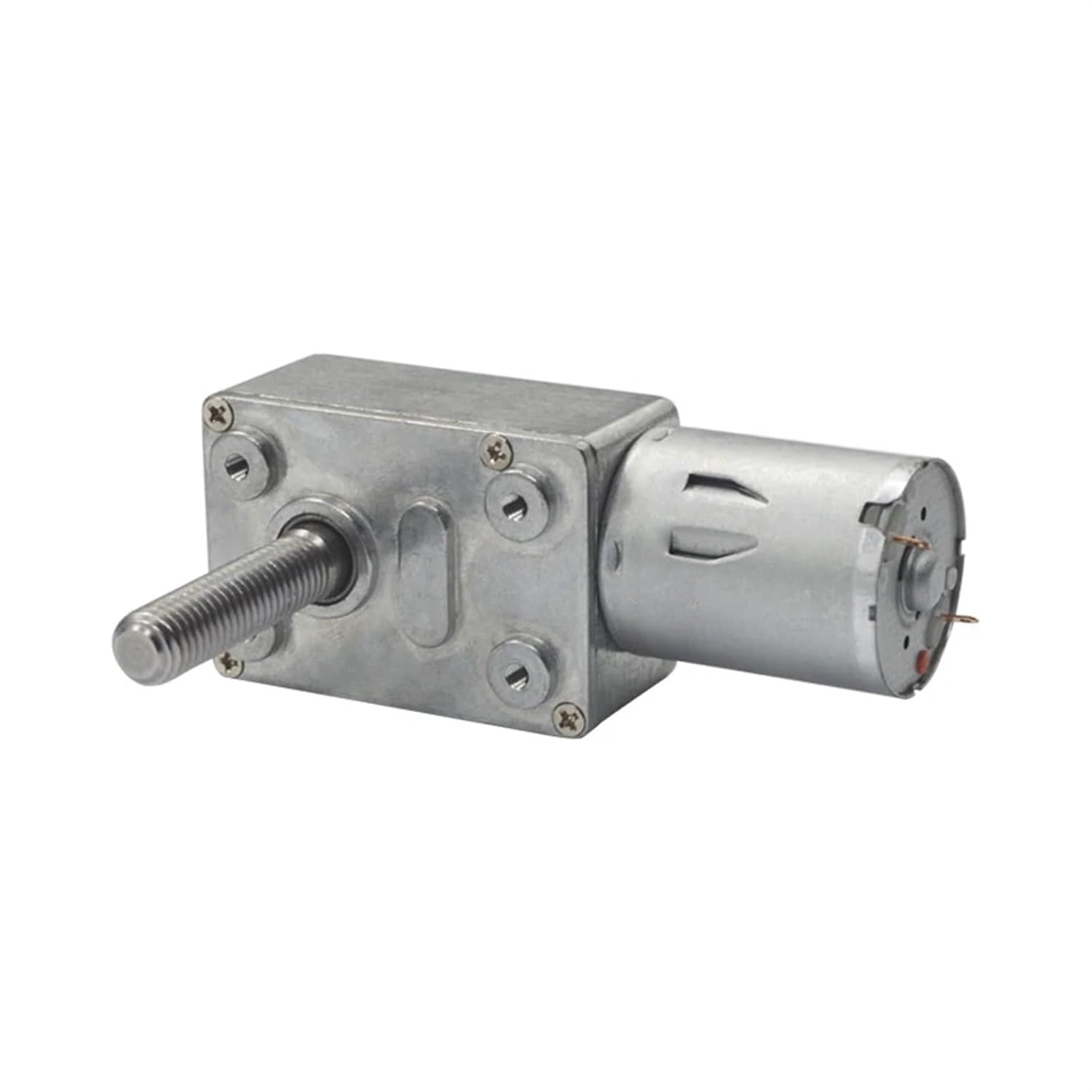 6v 12V 24V High Low RPM dc Worm Gear Motor 8mm*33mm Output Screw Shaft with Screw Flange(6RPM,6V)