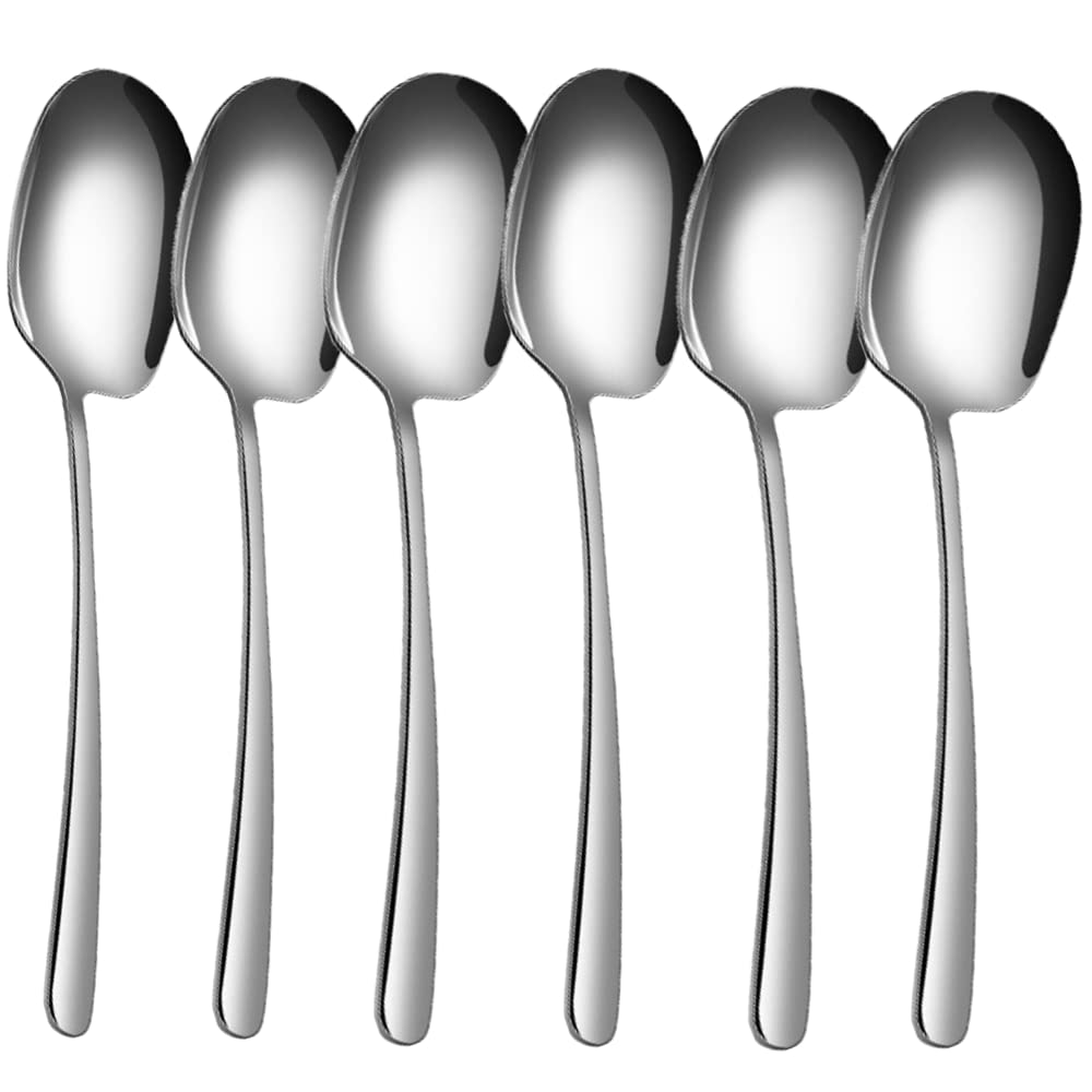 Cubiertos de plata para restaurante y cenas largas con tenedor y cuchara de acero