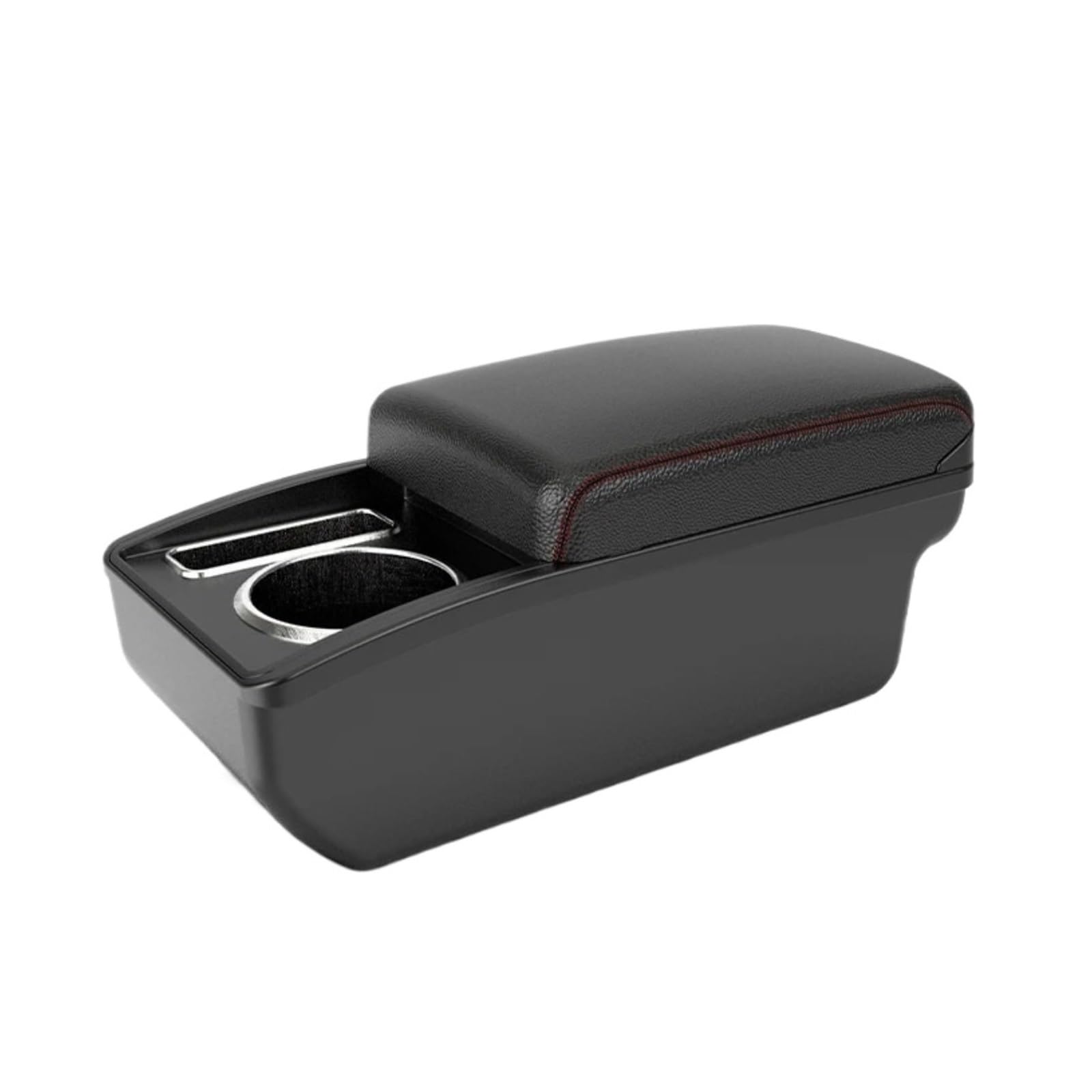 Umdjju A1 Black Red No Usb For Peugeot 207 Armrest Box Car Central Storage Interior Dedicated Retrofit Accessories Car Centre Console Armrest Box(A1 Black Red No Usb)