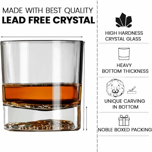 Image of Melbify Plain Lion Whiskey Glass Gift Set | 6 pcs Set | 300 ml | Ultra-Premium | Imported | Luxurious | Ideal for Wedding Gifts, Anniversary, VIP and Corporate Gifts