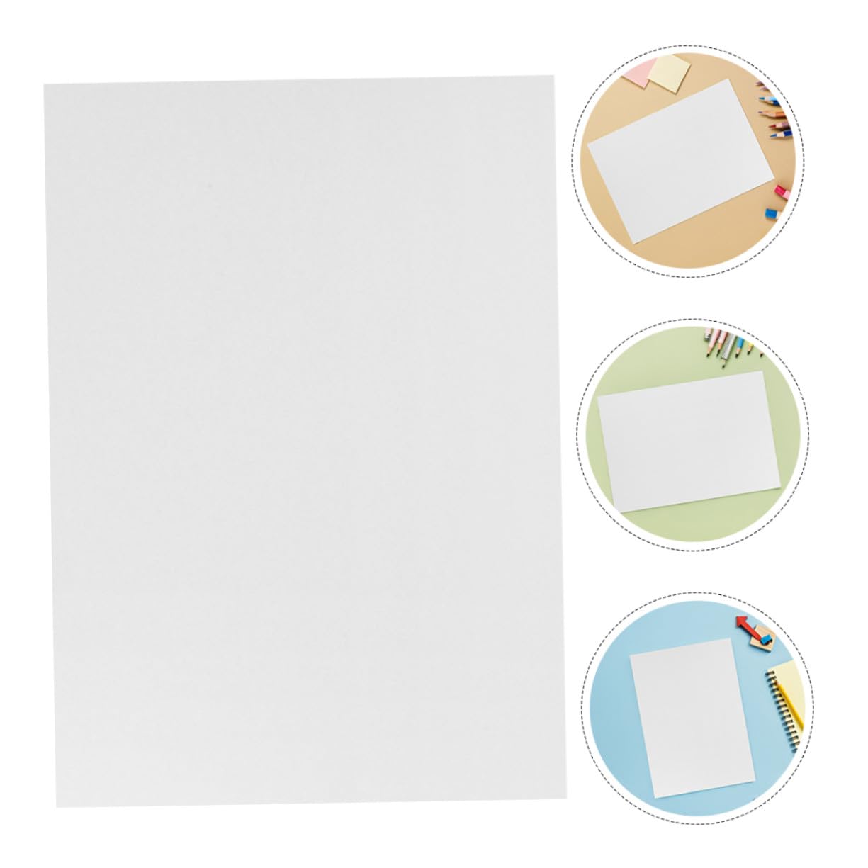 LOLIPPYY 100 Piezas Papel Acuarela Papel Dibujo Infantil Resistente para Pintura Marmoleado Manualidades y Proyectos Artísticos
