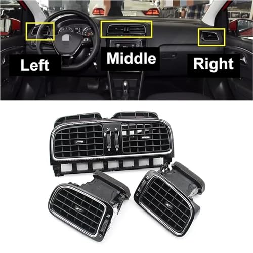Rejilla de ventilación central para salpicadero de VW Polo 2011-2018 6RD819728 2