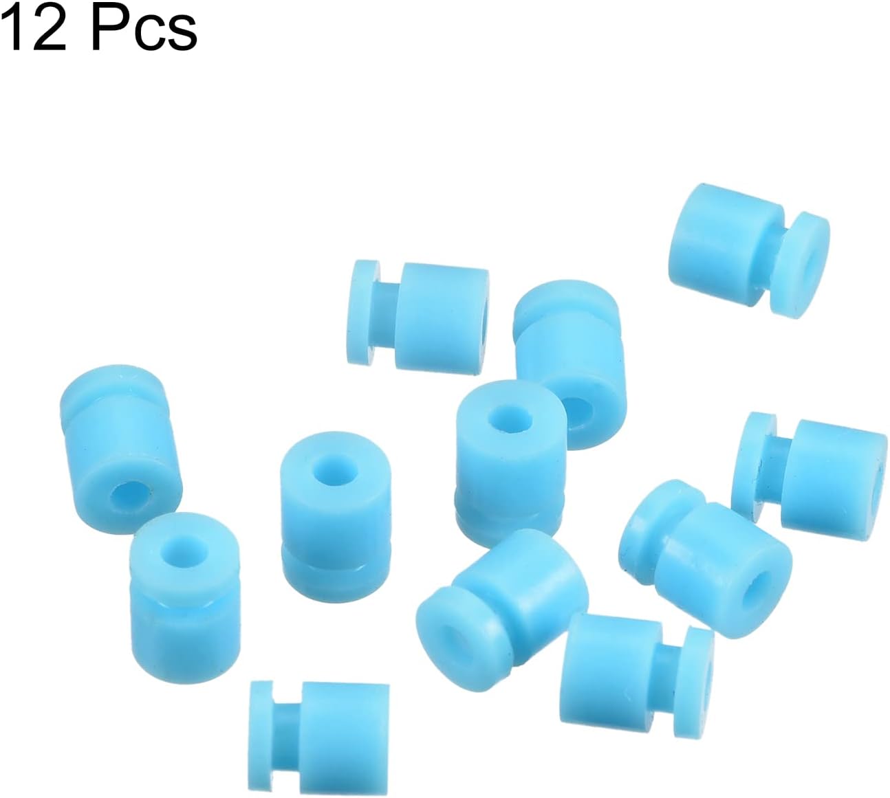 MECCANIXITY RC Anti Vibration Rubber Balls for RC F4 F7 Flight Controller M2x6mm Shock Absorption Balls (Lake Blue), Pack of 24