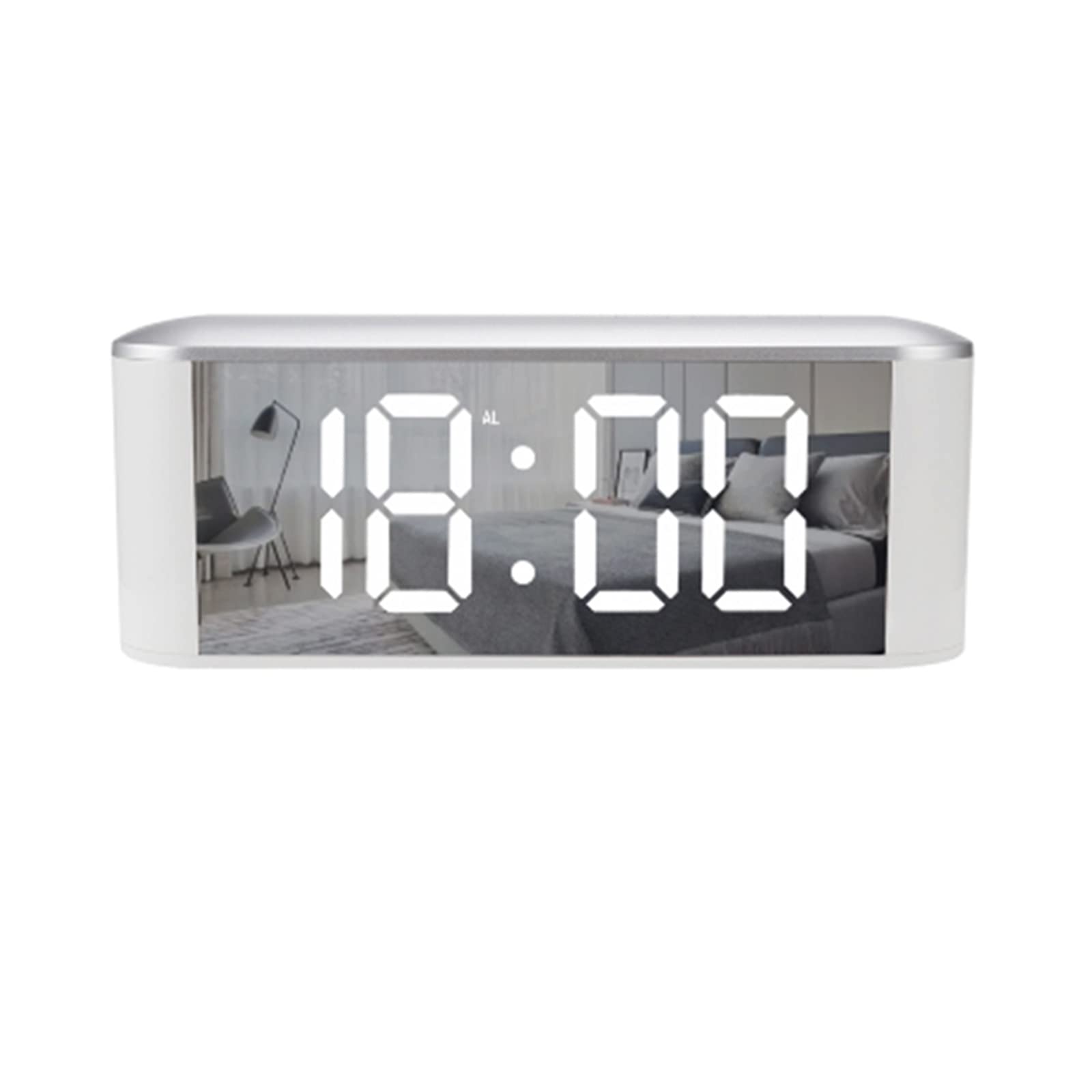 Tsophreniq Led Alarm Clock 12/24 Hour Time Clock Temperature Display Supplies for Children Student Wake Up Clocks Ornaments Tabletop Alarm