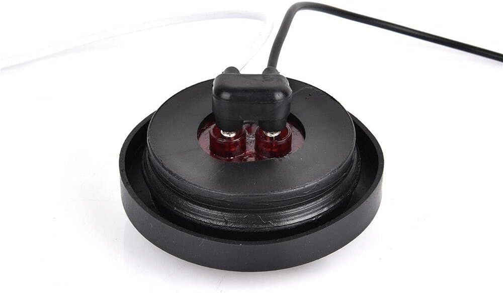 2/4Pcs 2 Inch Round Trailer Led Clearance Side Marker Lights Red 9led Marker Lights Fender Cab Panel Lights Grommets and Pigtails Included