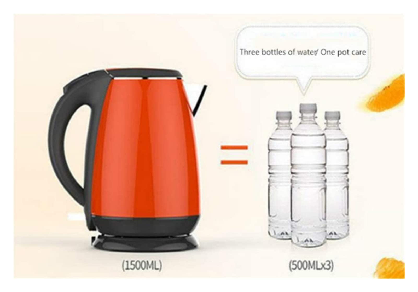 Hervidor eléctrico de café de preparación rápida, hervidor de agua con silbato, autoapagado, autoprotección en seco antiquemaduras, termo de temperatura constante The New