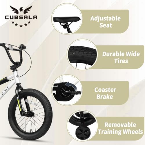 cubsala 16 Inch Kids Bike White