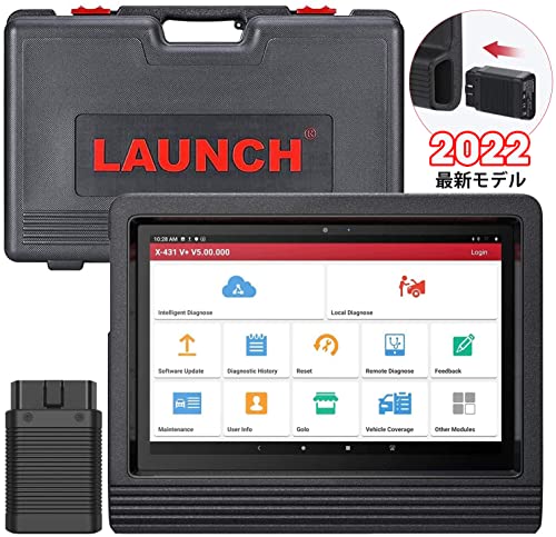 Launch X431 V＋ V4.0 自動車 OBD2 診断機 ECUコーディング 30種リセットサービス アクテイブテスト フルシステム診断 OBD2スキャンツール Android WiFiタブレット診断機 日本語表示