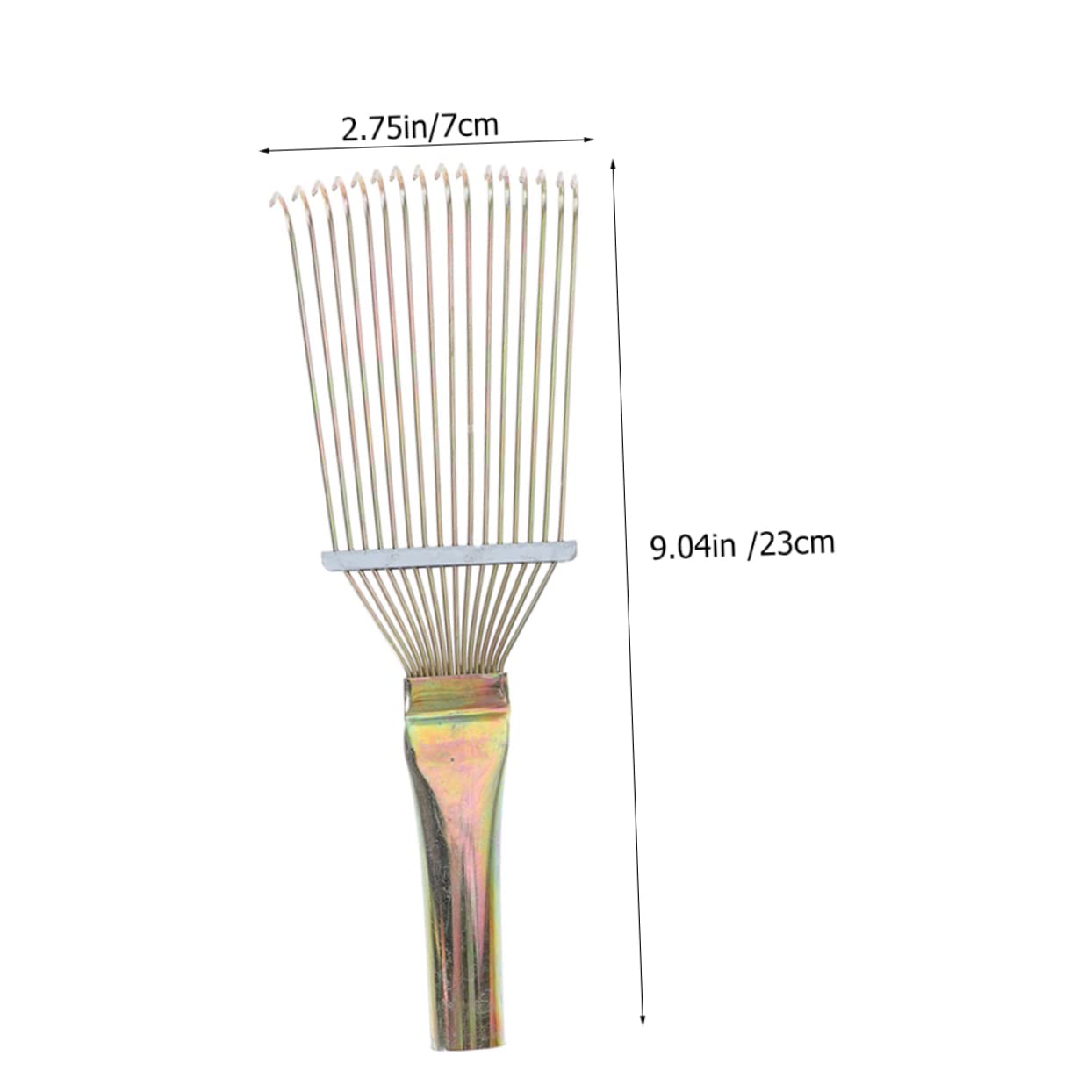 Sosoport Horse Grooming Brush Metal Grooming Rake for Cattle Horses Comfortable Pet Hair Durable Design Easy to