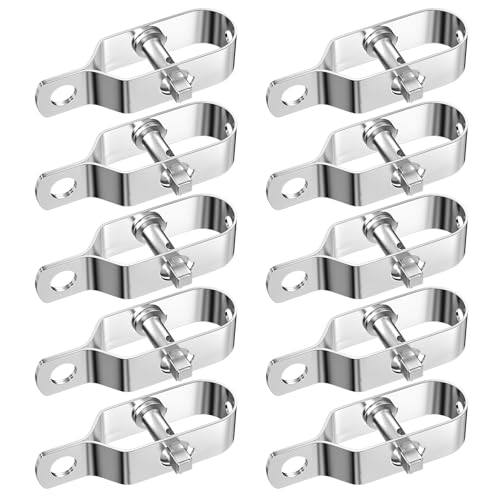 Riloventa 10 Stück Drahtspanner Verzinkt, Zaunspanner, Maschendrahtzaun Spanndraht, Drahtzaun Spanner, Metalldrahtspanner, Spanner für Drahtzäune, Zaun Spanner, Zaundrahtspanner für Gartendrahtzaun