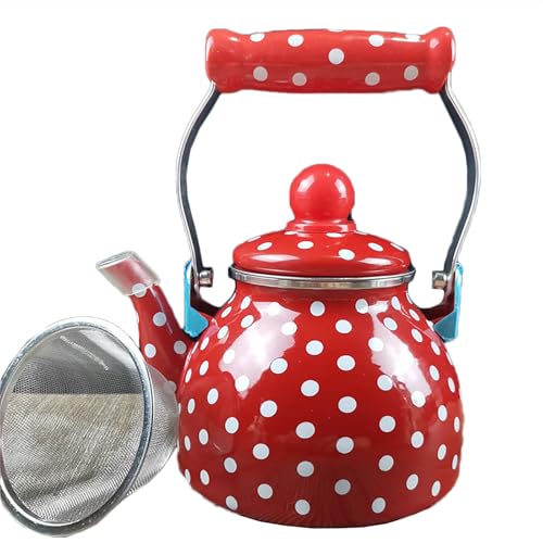 z[[Pg 2.5L kettle ԕ ₩  fUC e ϔM L y tea pot KXR/IH Ή ƒp eB[|bg Ȃ (1.5L ԂƔ̐ʖ͗l [tB^[t])