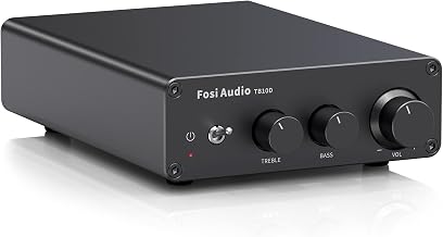 Fosi Audio TB10D 600W Power Amplifier TPA3255 Digital Amplifier 2.0CH Compact Audio HiFi Stereo Class D Amplifier for Speakers Home Use with 32V Power Supply