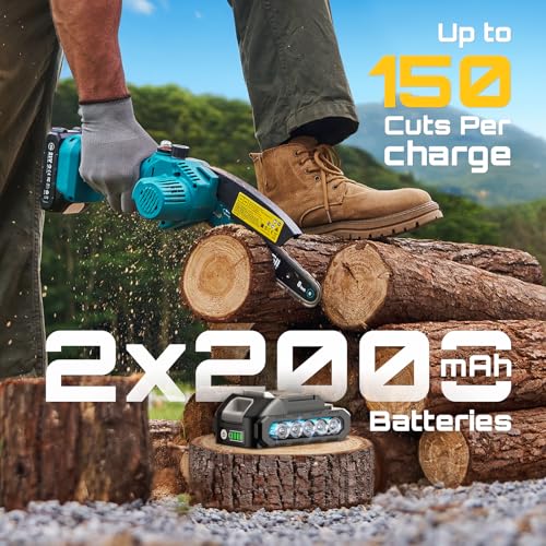 SEESII 8-Inch Cordless Chainsaw CH820+