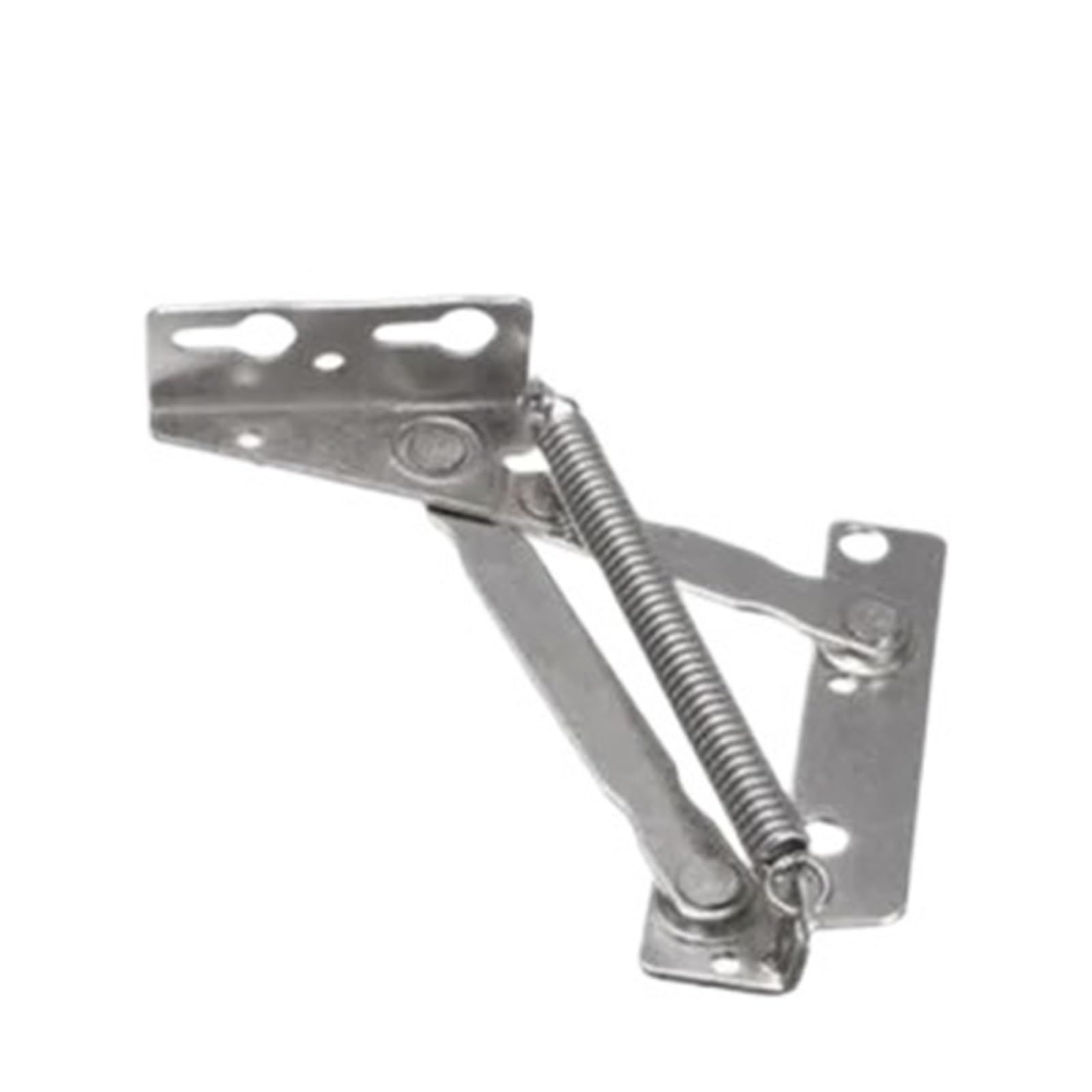 Kdhcvkz Silver 1Pair Foldable Lifting Spring Hinge Cabinet Hinge(Silver)