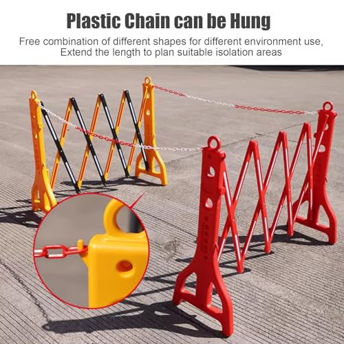 Barricade portable extensible avec réflecteurs pour interdire accès et sécuriser - 3