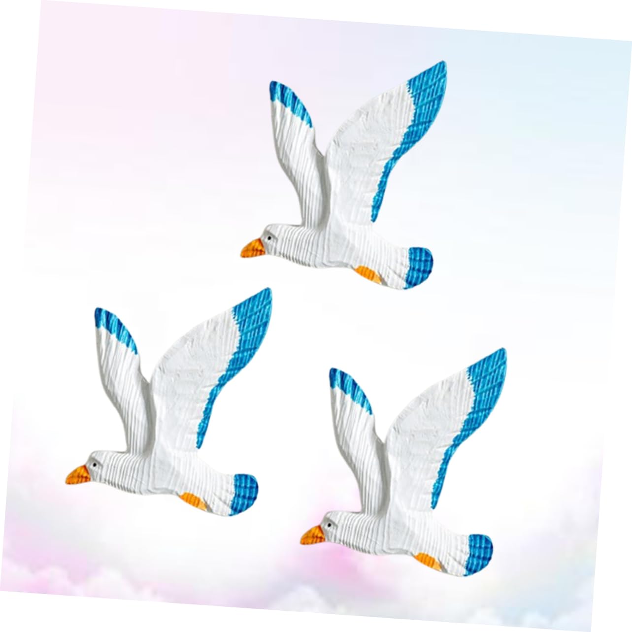 Ciieeo 3pezzi Gocce di Uccelli Appese di Resina Gabbiani da Parete Uccelli Creativi Ciondolo per Casa Gabbiani di Decorazione da Soffitto