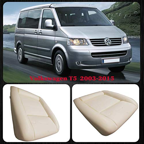 BREMER SITZBEZÜGE Sitzpolster kompatibel mit VW T5 T6 ab 2003 Schaumpolster Sitzschaum Vordersitzpolsterung Fahrer oder Beifahrer Polster Schaumstoff & 15 Klammern