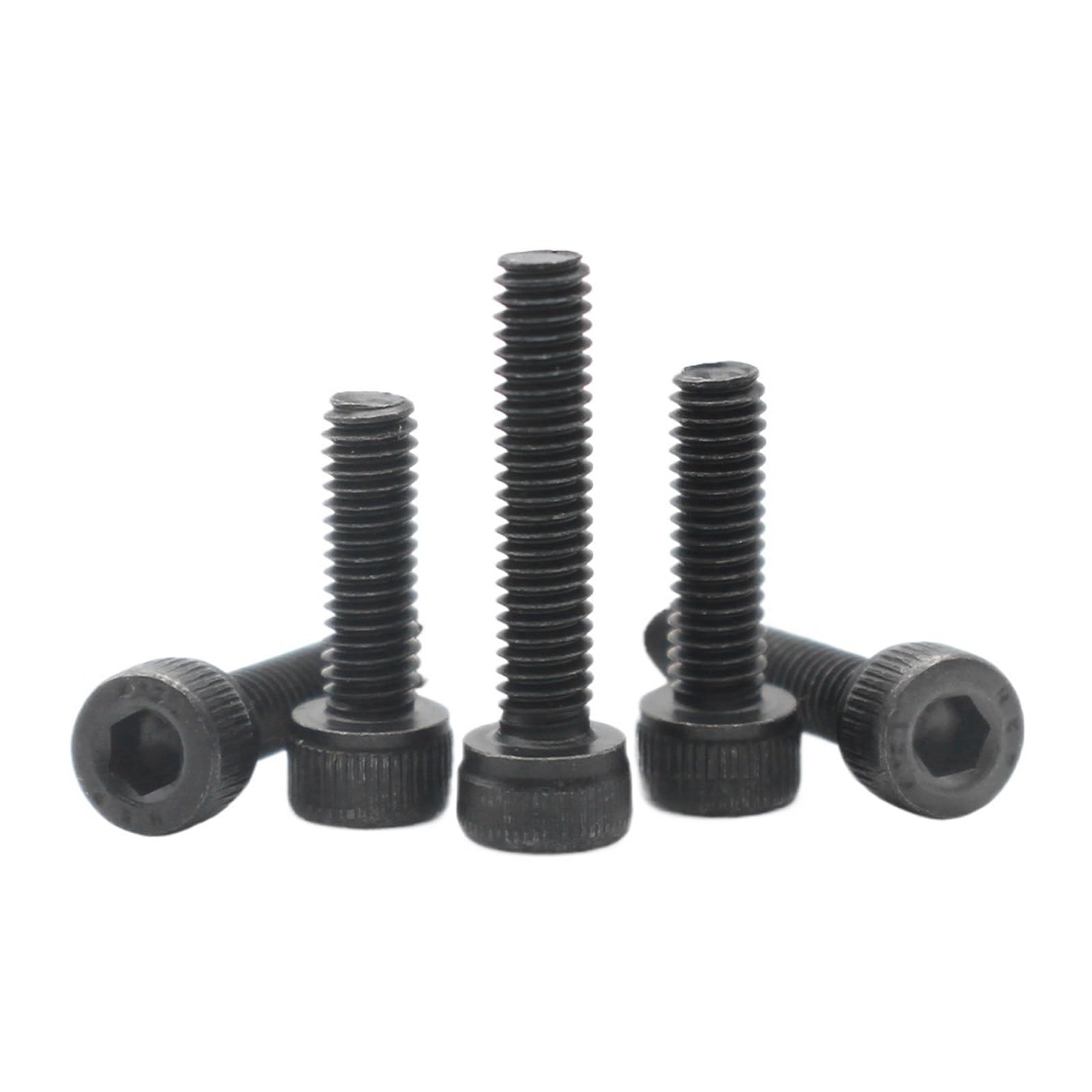 Perno de tornillo cabeza hueca hexagonal M4 de 70mm DIN912 negro 7