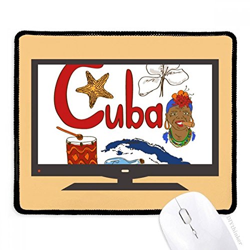 Alfombrilla de ratón con base de goma antideslizante diseño Cuba