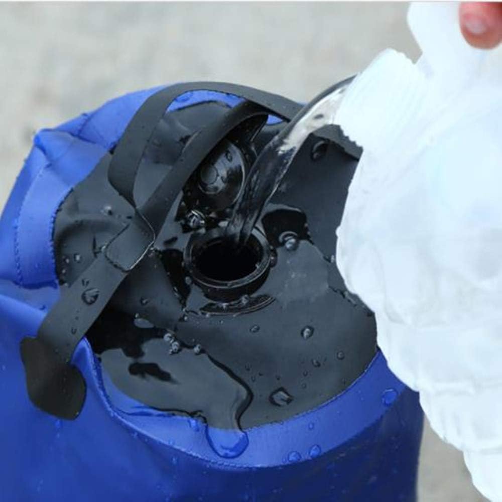 Camp Solar Shower,Portable Outdoor Camping Shower Bag Pressure Shower with Foot Pump and Shower Nozzle Foldable Bathing Bag for Beach Swim Travel Hiking Backpacking