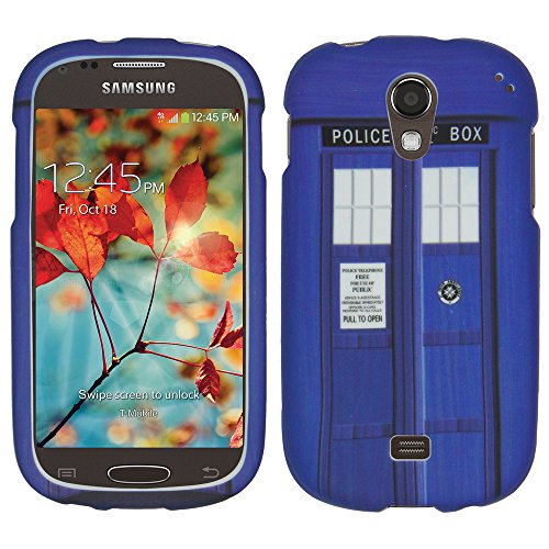 IMAGITOUCH For Samsung Galaxy Light T399 (T-Mobile) Rubberized Design Doctor Who Tardis Police Public Call Box Snap On Hard Case Cover Protector 4-Item Combo: Phone Cover, Screen Protector, Stylus Pen, Pry Tool