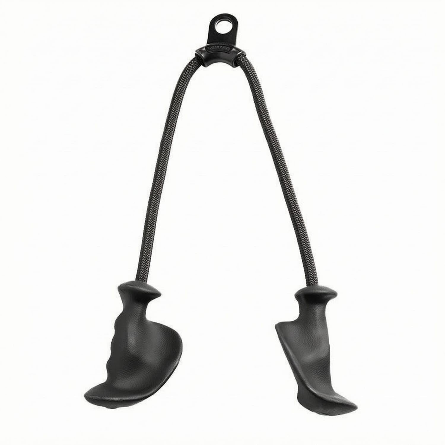 Molded TPE Double-Ended Cable Rope Braided Gym Cable Rope Black Exercise Gear Textured Grip, Tricep Pull Down-picture-25