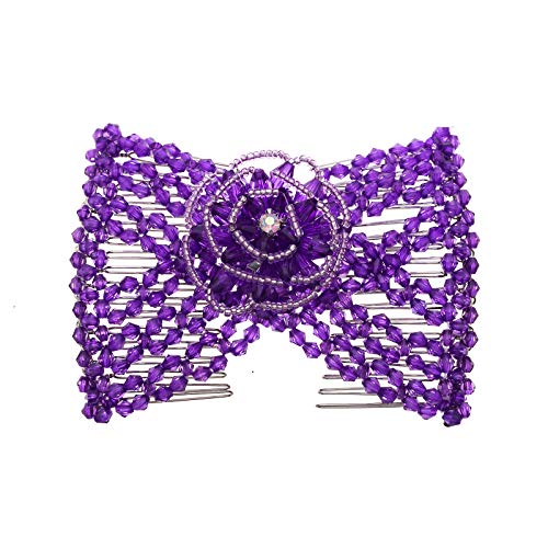 LOVEF 3 Piezas Peine Fácil con Perlas y Clips Dobles miniatura 2