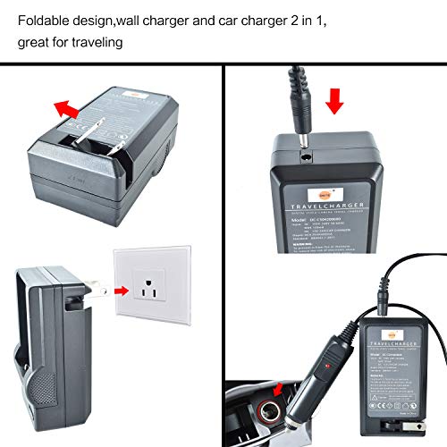 Dste Replacement For Bp-727 Fully Decoded Battery + Dc131 Travel And Car Charger Adapter Compatible Canon Cg-700 Vixia Hf R80 R82 R800 Hf R30 R32 R60 R62 R72 R506 R600 R700 M500 M506 Slr As Bp-727F Bp-718 #TOP5
