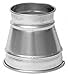 8" x 6" Round Reducer Duct Fitting, 22 ga.