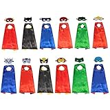 XKX Superhero Capes Masks For Party,12 Set
