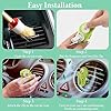 Car Air Vent Clip Aromatherapy Diffuser, 2 Pack Car Air Freshener Cute Clog Vent Clip Decoration Inter Decor Accessories Included 2 Scented Pads, for Women Men #3