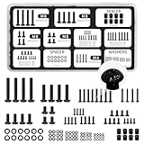 Schrauben für TV-Halterungen – 120-teiliges Schraubenset für die TV-Montage mit M4, M5, M6 und M8, universelle Vesa-Schrauben für die meisten TV-Ständer und -Halterungen