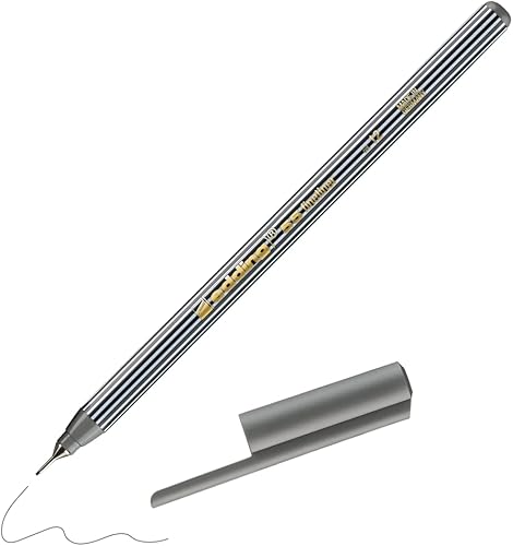 edding 55 - Fineliner - Gris - 1 bolĂgrafo - punta de 0.012in - bolĂgrafo de color para escribir, dibujar, subrayar, ilustrar - para niños y edding 55 - Fineliner - Gris - 1 bolĂgrafo - punta de 0.012in - bolĂgrafo de color para escribir, dibujar, subrayar, ilustrar - para niños y