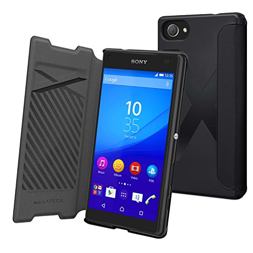 MFX SEEAF0034 Etui Folio pour Sony Xperia Z5 Compact Noir