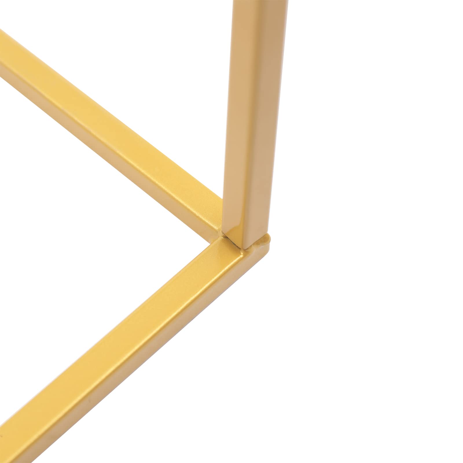 4 soportes de metal dorado para flores, 60 x 24 x 24 mm, para salón, fondo, cafetería, soporte decorativo