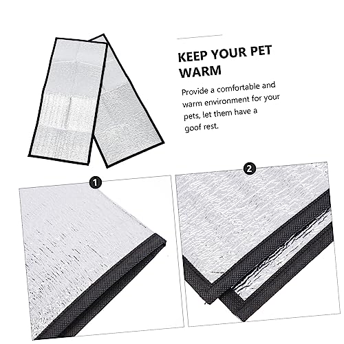 2 Pads aislantes reflectantes para terrario de reptiles miniatura 3