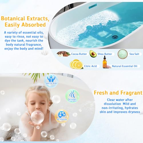 HEYMKGO Bath Bombs for Kids 8PCS Ocean Animal Fizzy Bubble Bath Bombs Natural Vegan & Organic Bath Bombs with Organic Essential Oils Birthday Gift idea for Her, Women, Men, Kids and Teen Girls - Image 7