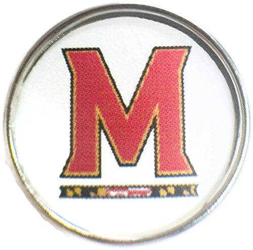Snap Jewelry Maryland College Logo Fashion University Snap Charm