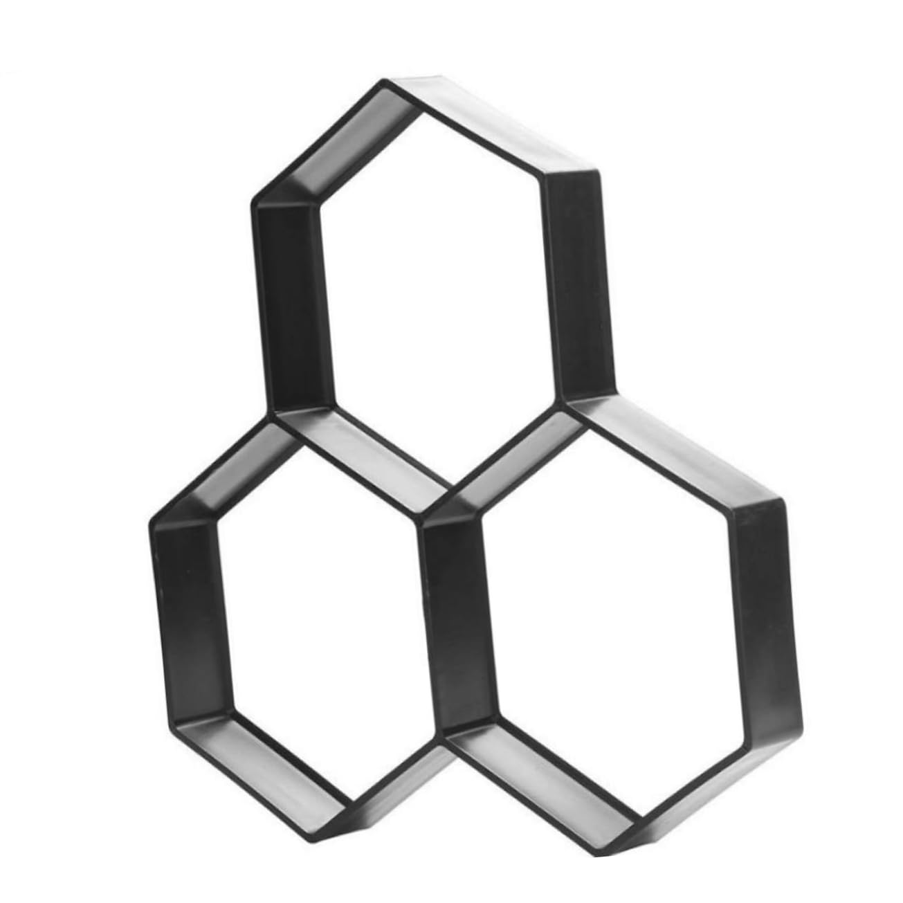TOYANDONA Moule de Sol en Plastique Hexagonal 2Pcs Facile à Utiliser et Nettoyer pour Pavés en Ciment Jardin et Allées Extérieures