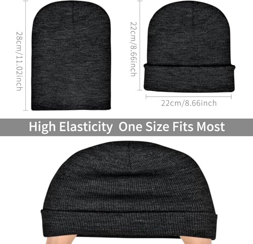 Image of ZOORON Beanie for Men Women Warm Winter Hat Unisex Soft Knit Cuffed Beanie