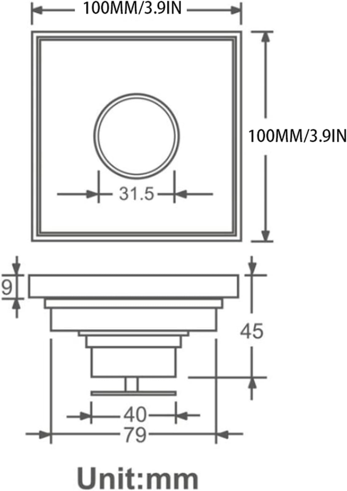 Desagüe De Suelo, Filtro Colador para Plato De Ducha De Habitación Húmeda, 1 Pieza, Desagüe De Baño De Latón Antiguo, Desagües De Cocina, Desagües De Inodoro para Balcón, Alivio Exquisito