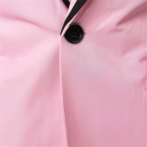 Men's Slim-Fit Single-Button Blazer White Notch Collar Casual Business Blazer3