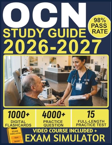 OCN STUDY GUIDE 2026-2027: 15 Full-Length Practice Exams, 4000+ Q...